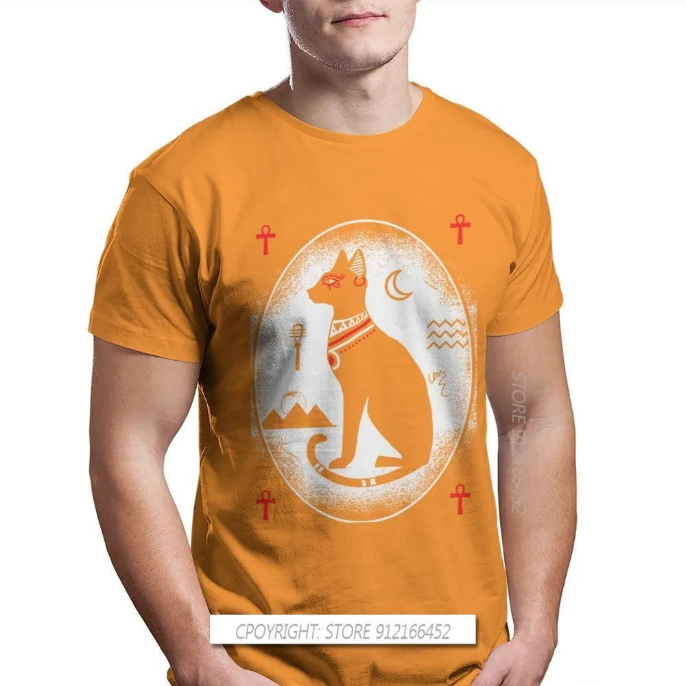 Ancient Egypt Gods T-Shirt – 100% Cotton Men's Top Featuring Atum, Horus, Osiris & Bastet - Image 12