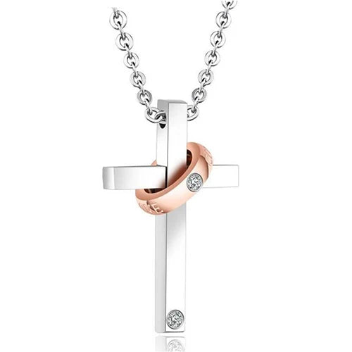 Christian Bible Cross Stainless Steel Statement Necklace – Unisex Catholic Religious Jewelry - Image 10
