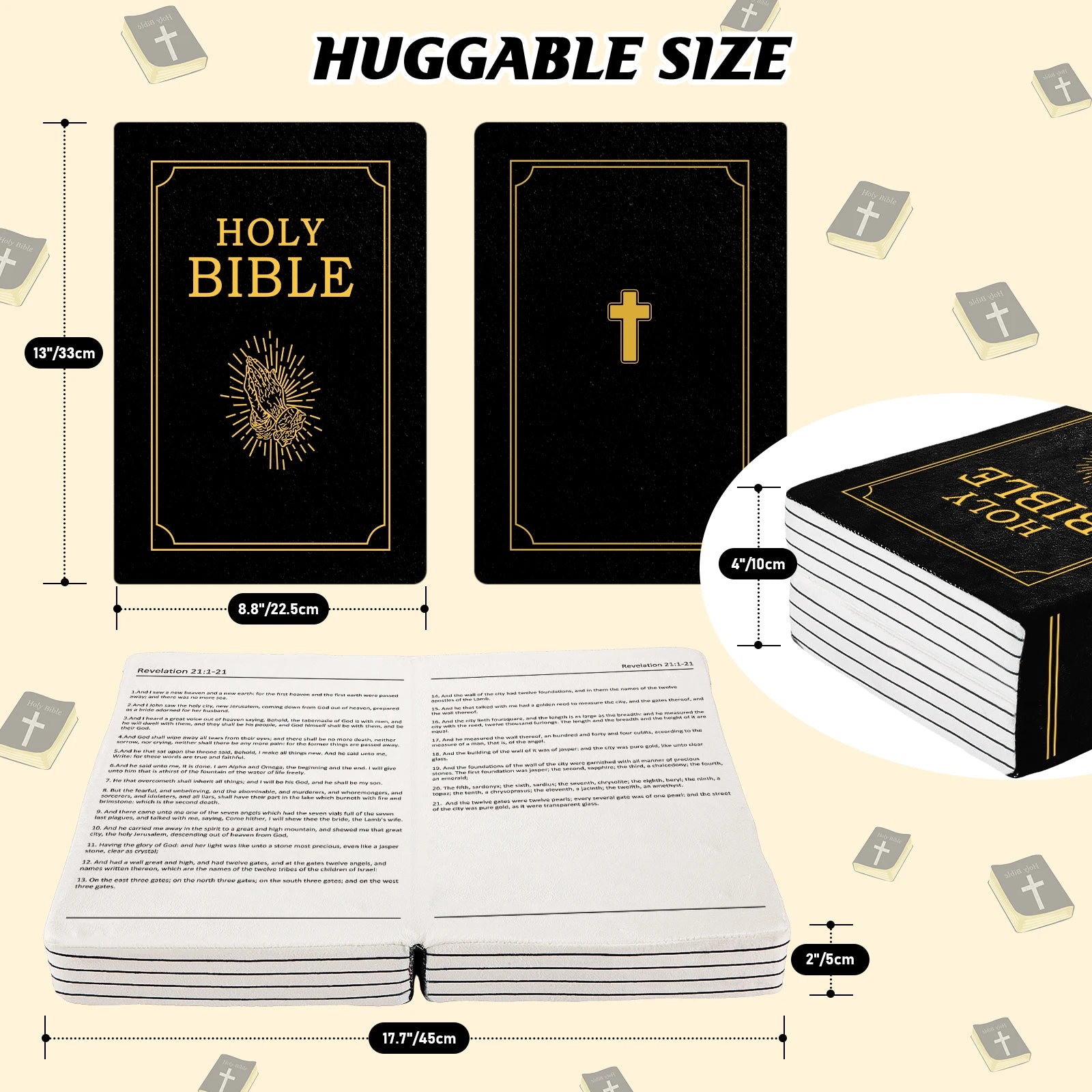 Mark 16 White Bible Memory Foam Pillow - Image 8