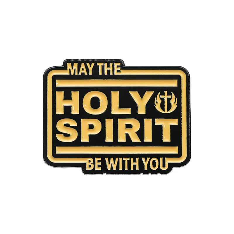 "May The Holy Spirit Be With You" Enamel Pin – Christian Quote Brooch for Believers - Image 11