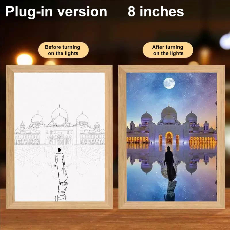 Lumin Works "Jesus – I Am Always With You" 4D LED Wall Art Light - Image 33