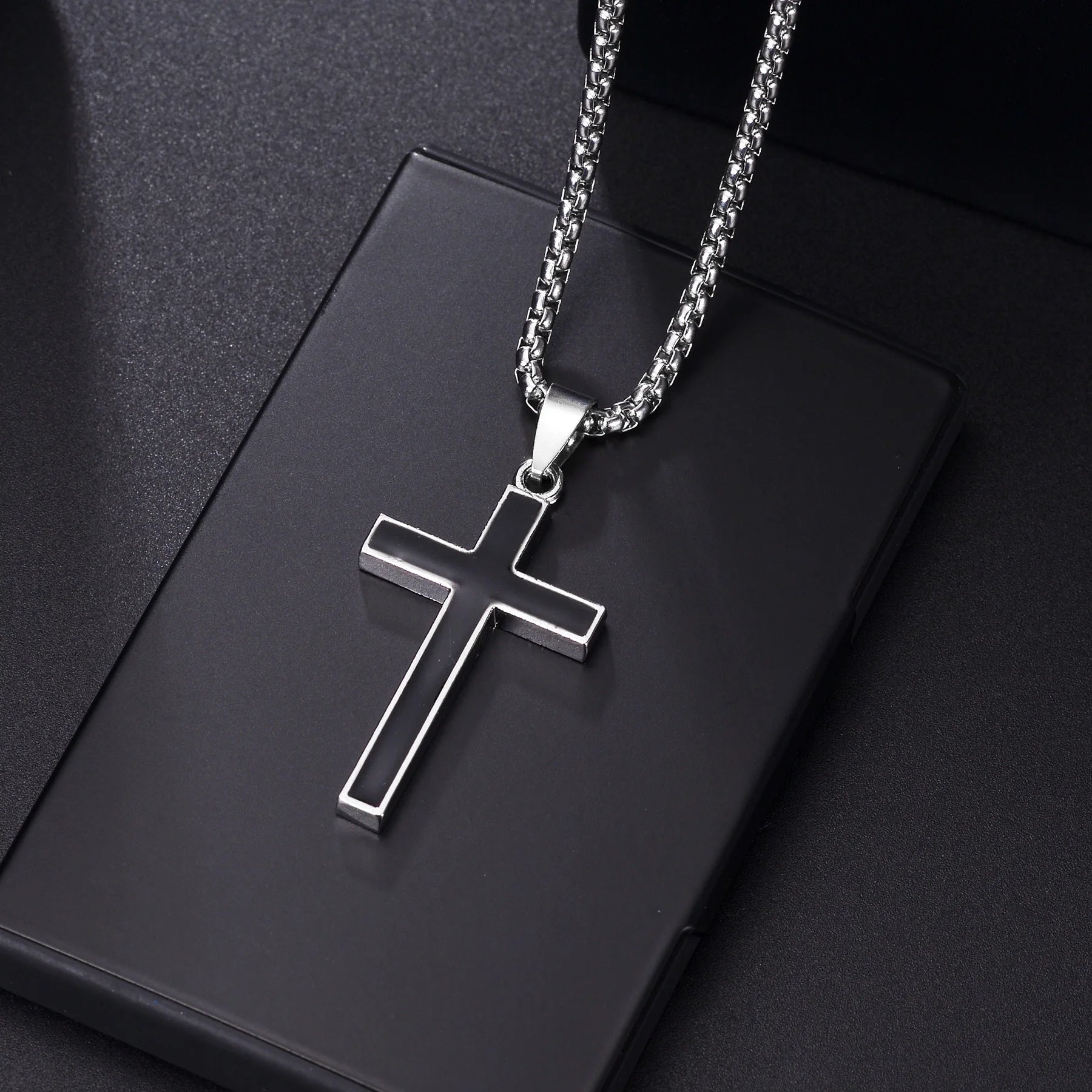 Christian Jesus Cross Necklace – Stainless Steel Pendant for Women & Men - Image 34