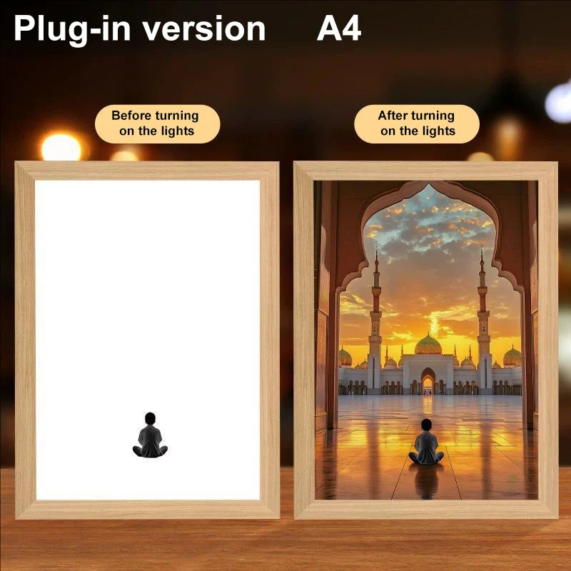 Lumin Works "Jesus – I Am Always With You" 4D LED Wall Art Light - Image 26