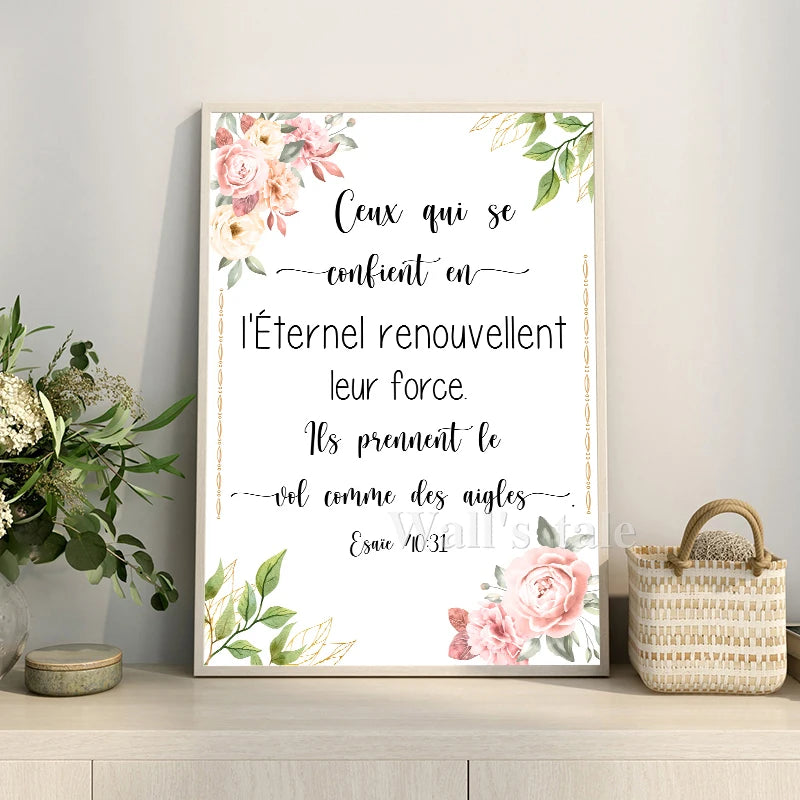 French Bible Verse Print - Image 4