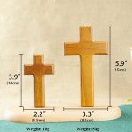 HT Wooden Christian Church Cross – Religious Decoration or Holding Cross Gift