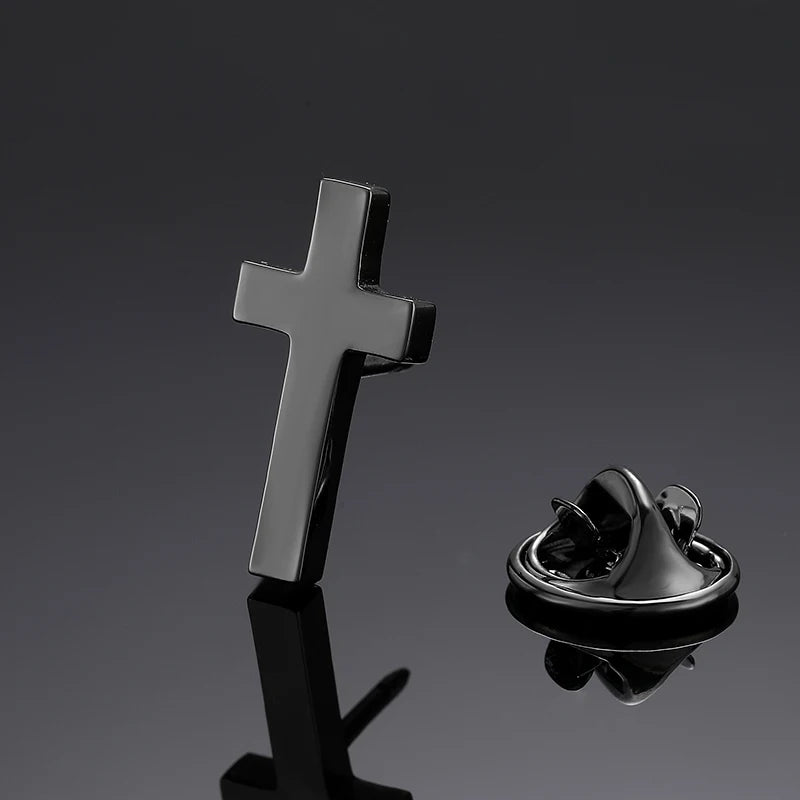 Luxury Rotatable Crown Zircon Cross Choker Necklace & Earrings Set – Christian Jewelry for Women - Image 2