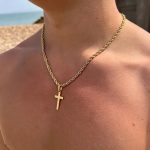 2024 Vintage Twisted Chain Cross Necklace – Boho Christian Pendant Jewelry for Men & Women