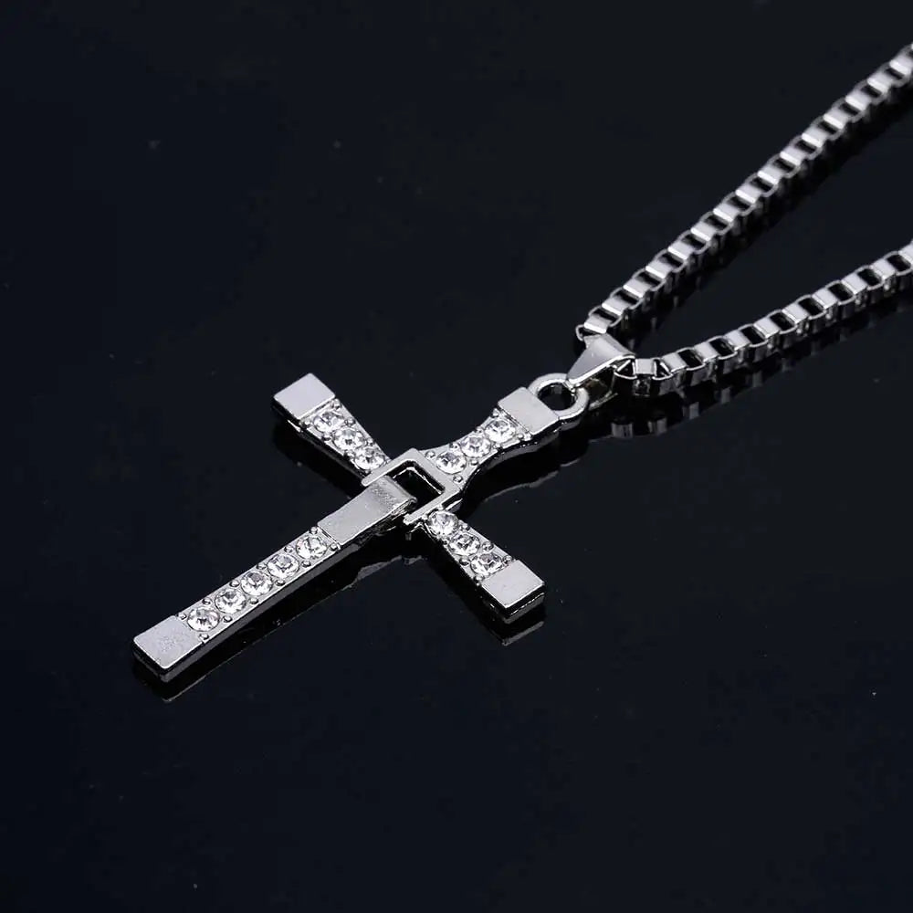 Dominic Toretto "Crystal Jesus Cross" Necklace – Inspired by The Fast and the Furious - Image 8
