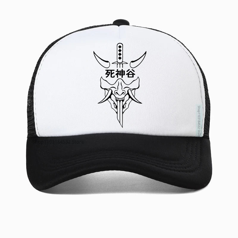 Death God Shinigami Valley Logo Baseball Cap – Adjustable Summer Sports Hat