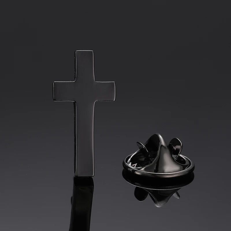 Luxury Rotatable Crown Zircon Cross Choker Necklace & Earrings Set – Christian Jewelry for Women - Image 5