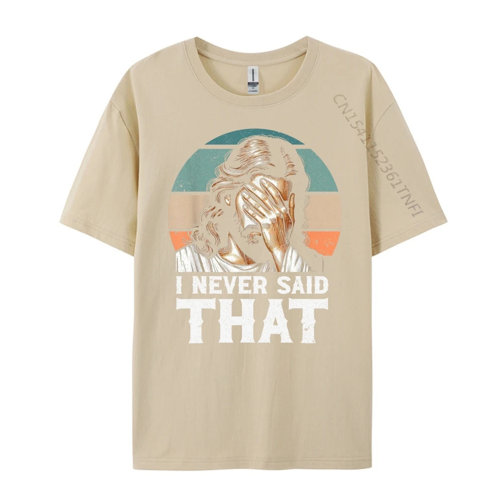 I Never Said That – Jesus Meme Funny Christian T-Shirt for Men - Image 9