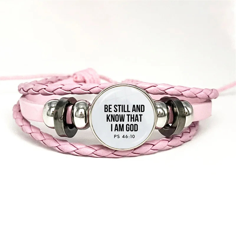 Bible Verse Faith Leather Bracelet – Handmade Multilayer Braided Christian Jewelry Gift - Image 8