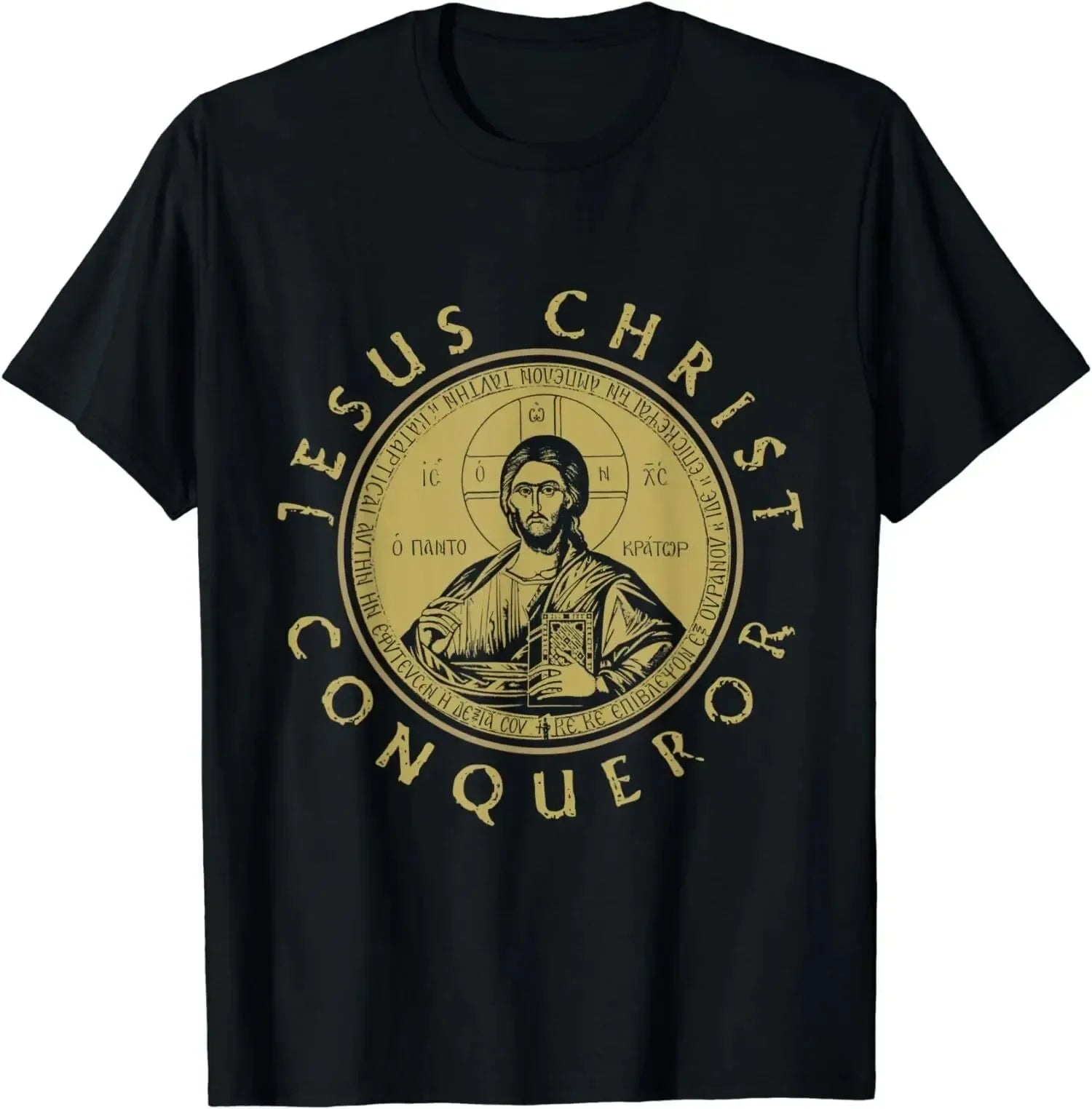 Jesus Christ Conqueror T-Shirt – Orthodox Christian Men's Summer Tee