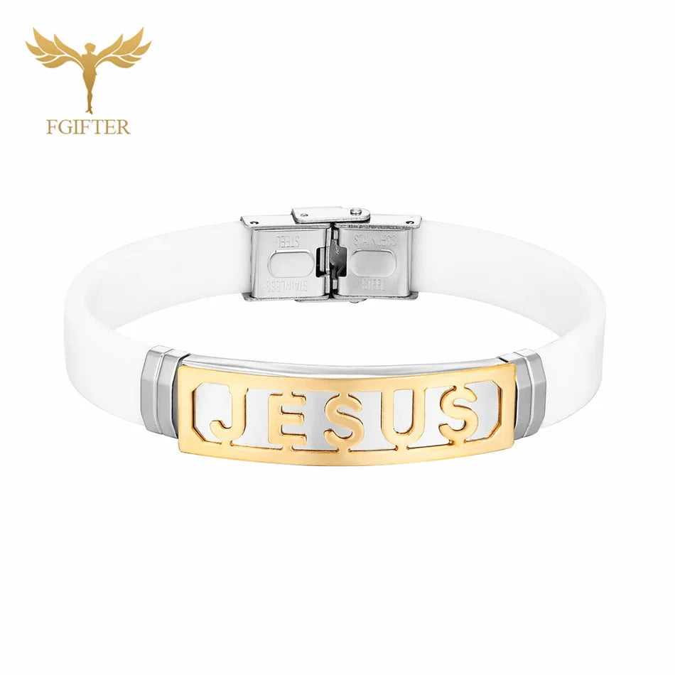 10x Heart JESUS Silicone Bracelets – Christian Catholic Orthodox Faith Wristbands - Image 8