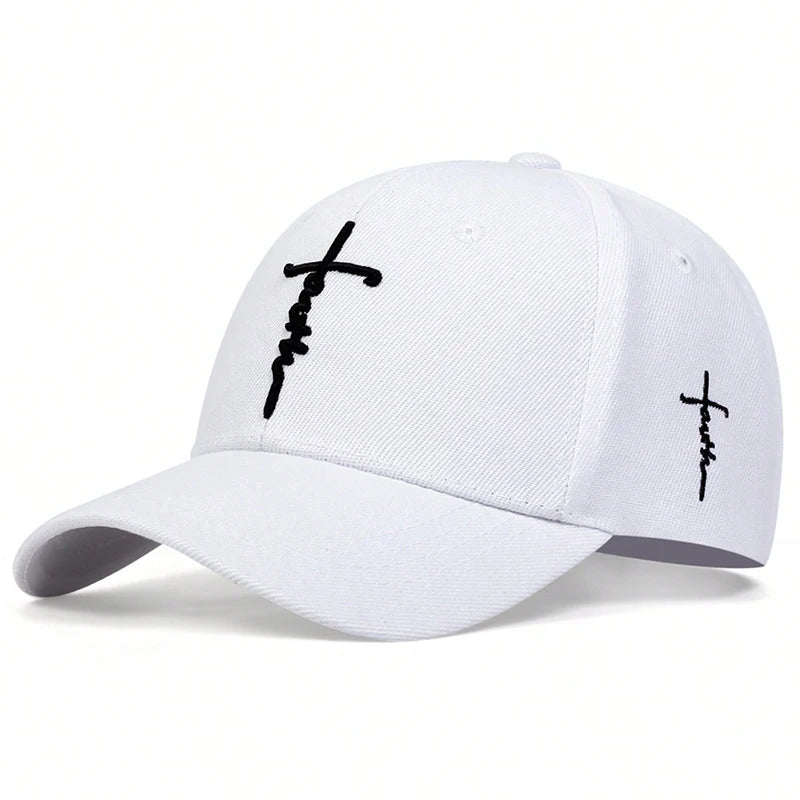 Fashion Faith Embroidery Baseball Cap – Unisex Cotton Snapback Hat - Image 5