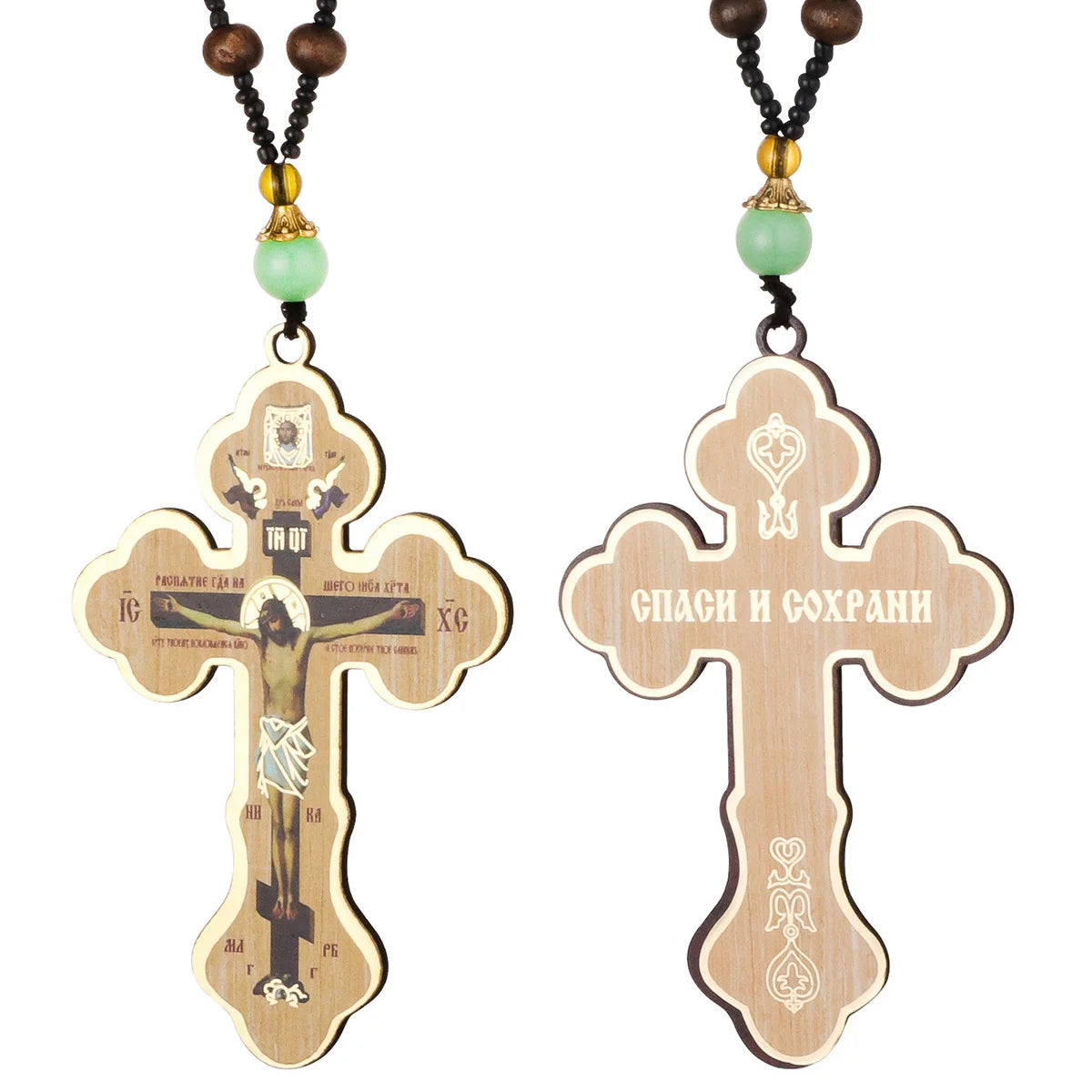 Diyalo Crucifix Jesus Christ Cross Pendant Necklace - Image 9