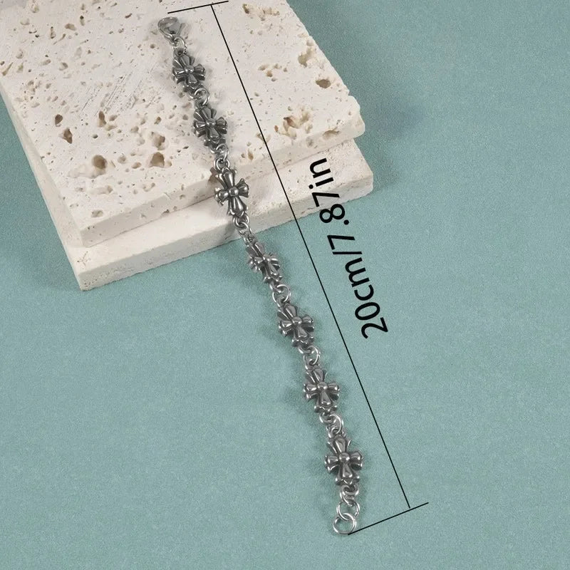 Gothic Punk Cross Chain Bracelets - Image 3