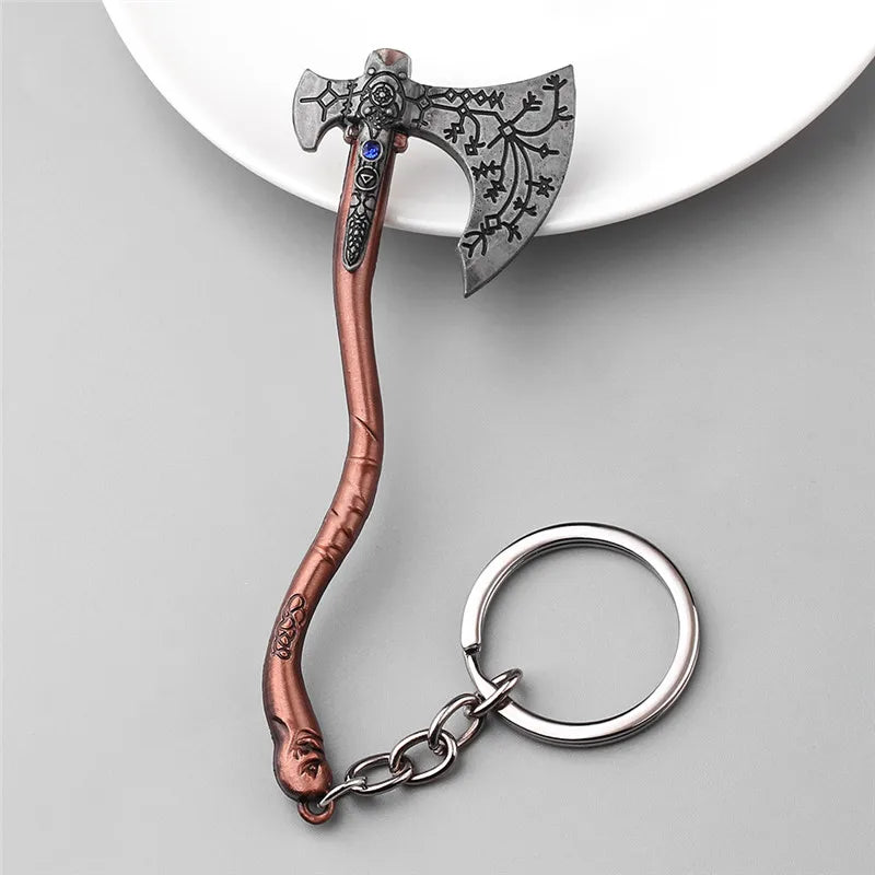 God of War Kratos Axe & Shield Keychain – Gaming-Inspired Pendant for Men & Women - Image 5
