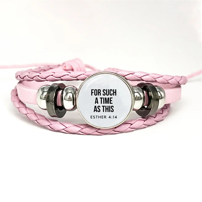 Bible Verse Faith Leather Bracelet – Handmade Multilayer Braided Christian Jewelry Gift - Image 9