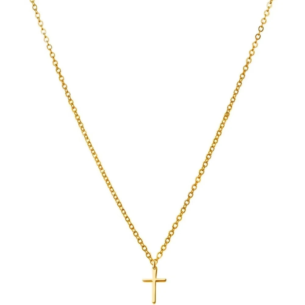 Luxury Stainless Steel Crystal Cross Pendant Necklace – Elegant Christian Jewelry for Women - Image 6