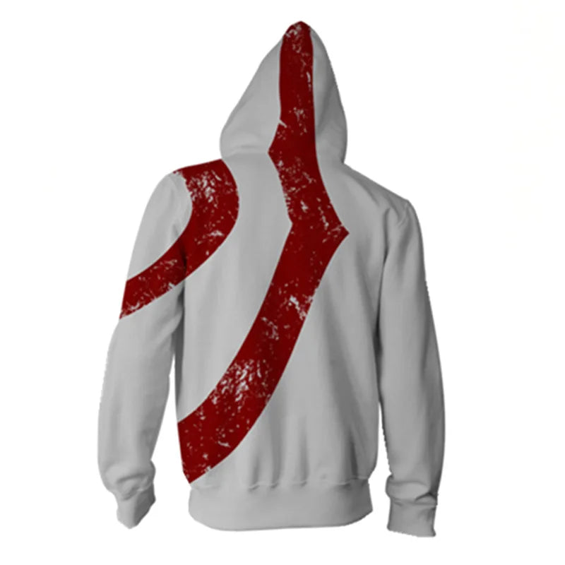 Anime God of War Kratos Hoodie – Custom Size Cosplay Jacket & Casual Sportswear - Image 2