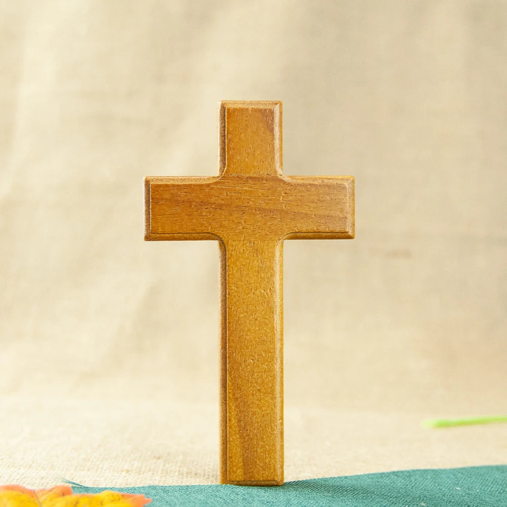 HT Wooden Christian Church Cross – Religious Decoration or Holding Cross Gift - Image 7